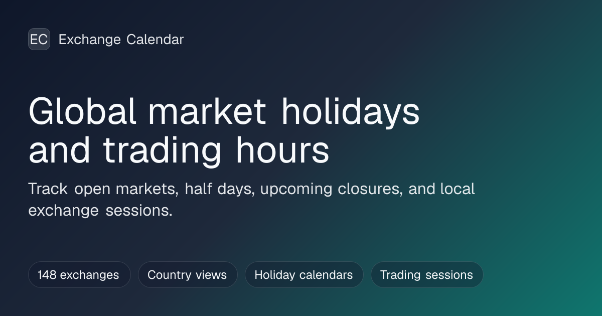 KRX Hours & Holidays | Exchange Calendar